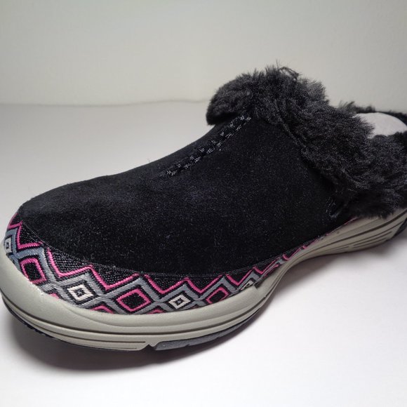 Ryka Size 7 Wide ADVENTURE Black Suede New Clogs - Picture 6 of 13